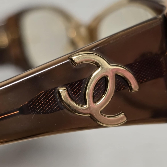 Chanel Eyeglasses Frames 3071 C757 Brown Rectangular With Hard Case and Box - Picture 12 of 16